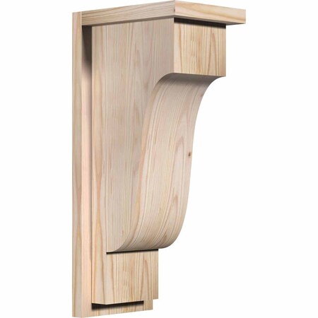 Ekena Millwork Newport Smooth Corbel w/Backplate, Douglas Fir, 7 1/2"W x 10"D x 22"H COR08X10X22NEW01SDF